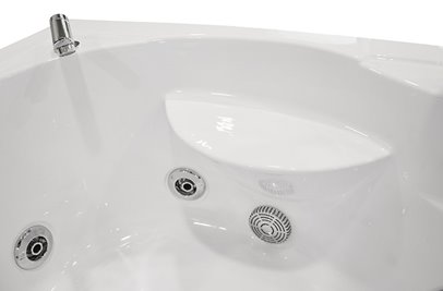 Wanna z hydromasażem narożna 150x100 cm MO-0202