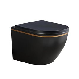 Zestaw podtynkowy kompletny stelaż + miska PEAK-MTB-GL-RIM-02 + przycisk ST+H GOLD