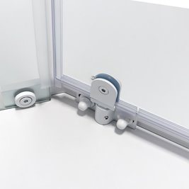 Biała kabina prysznicowa pięciokątna 80x80 drzwi uchylne KZ91A