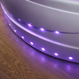 Wanna narożna z hydromasażem narożna 150x150 cm Roma 764 Hydrosan Prawa