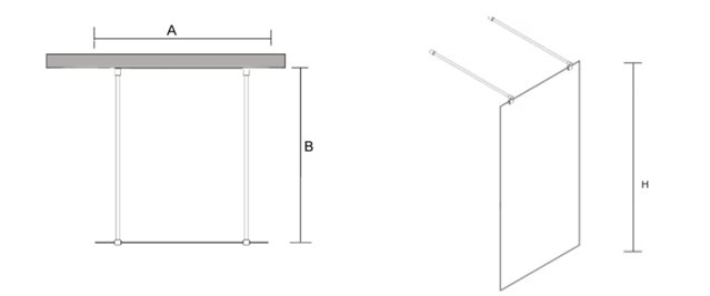 Ścianka prysznicowa 120 cm BKP252T12 Easy-In powłoka Clean Glass