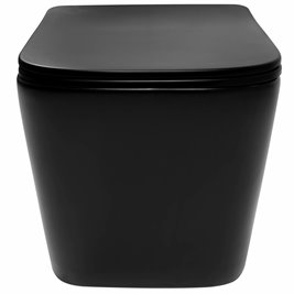 Czarna matowa misa wc wisząca Rimless Raul Rea