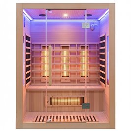 Sauna na podczerwień 4-osobowa 150x120 cm grzejniki kwarcowe i karbonowe Alta3 Infrared