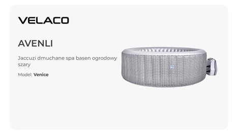 Dmuchane jacuzzi ogrodowe basen 204x70 cm Spa Venice Avenli