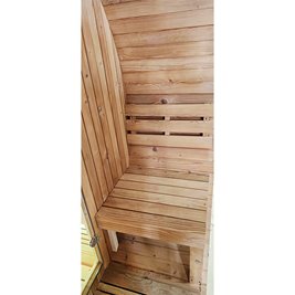 Sauna fińska ogrodowa zewnętrzna beczka 6 osobowa 210x210 Tromso
