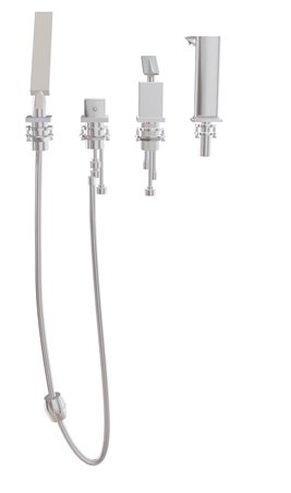 Bateria wannowa 4-otworowa chrom Aspira Besco BW-A4-CH