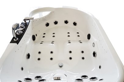 Wanna spa z hydromasażem asymetryczna 180x122 cm MUS-1062 LEWA