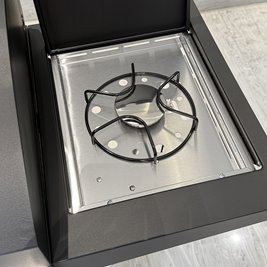 Grill gazowy APOLLO-A kolor czarny ruszt żeliwny moc 8,5 kW + pokrowiec + palnik boczny