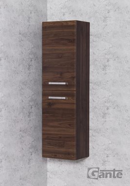 Słupek łazienkowy wiszący wysoki 143,5x40 Fokus kolor orzech