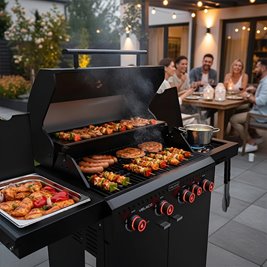 Grill ogrodowy gazowy Zeus C bok