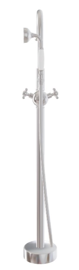 Bateria wannowa wolnostojąca Retro chrom Besco BW-RI-CH