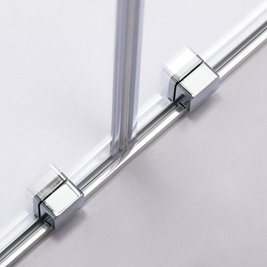 Drzwi prysznicowe rozsuwane szkło 8 mm szerokość 140 cm ASTRA-CH-DUO-140