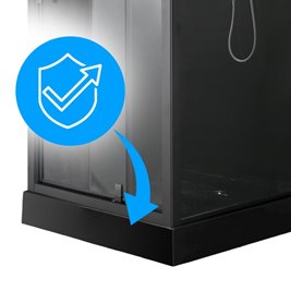 Kabina prysznicowa kwadratowa zabudowana 90x90 WSH-306