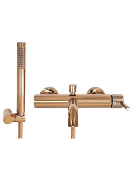 Miedź połysk Bateria wannowa kolor miedzi Lungo Rea