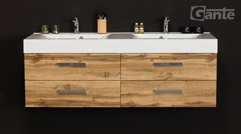 Szafka wisząca z umywalką 140/50/4 NADIA seria Fokus NE