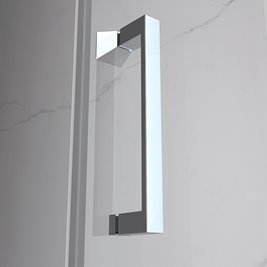 Drzwi prysznicowe uchylne do wnęki kolor profili chrom 70 cm ZES-KZ18A-70 zdjęcie 7