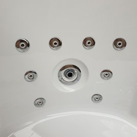 Wanna z hydromasażem narożna 155x155 cm Eos 932 Hydrosan