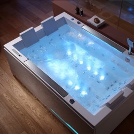 Duża wanna z hydromasażem 180x120 Kari 942 Hydrosan