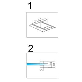 Kabina prysznicowa półokrągła 90x90 drzwi rozsuwane KZ101B