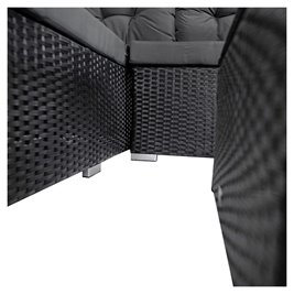 Zestaw mebli ogrodowych z technorattanu narożnik tarasowy Salto