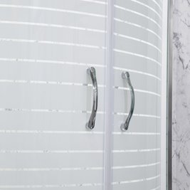 Kabina prysznicowa z brodzikiem asymetryczna 100x80 Madera Kerra prawa