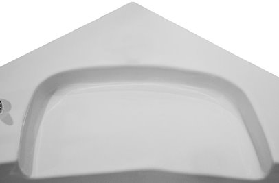 Wanna łazienkowa z hydromasażem Spa narożna 135x135 cm MO-0313