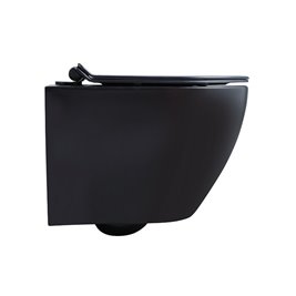 Zestaw podtynkowy stelaż GEBERIT DUOFIX + miska MIZU-MTB-RIM-01 + przycisk DELTA 50 czarny mat