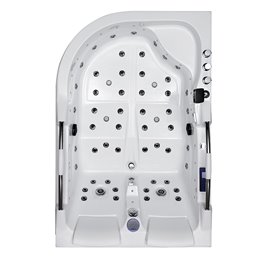 Wanna z hydromasażem asymetryczna Venezia 761 P 180x120