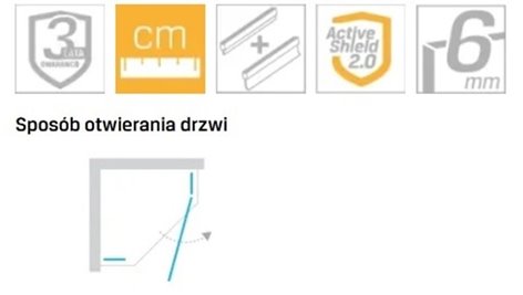 Kabina prysznicowa pięciokątna prawa drzwi uchylne kolor złoto szczotkowane 80x80 cm K-3800 New Trendy Nesta Gold Brushed