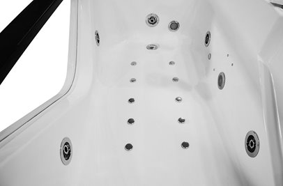 Wanna z hydromasażem przyścienna 170x85 cm MO-0061-170