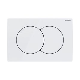 Zestaw podtynkowy stelaż GEBERIT DUOFIX + miska MIZU-WH-GL-TR-03 + przycisk DELTA 01 biały