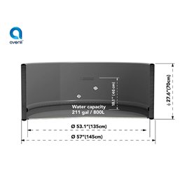 Dmuchane jacuzzi ogrodowe basen Spa 2-4 os. 145x70 cm Milan Avenli