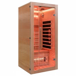 Sauna na podczerwień 2-osobowa 90x90 cm grzejniki kwarcowe i karbonowe Alta1 Infrared