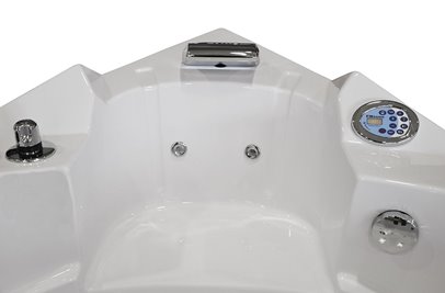 Wanna z hydromasażem narożna Turbo 157x157 cm MO-10632T XL