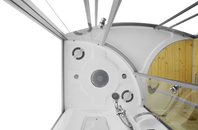 Sauno kabina prysznicowa 165x105 cm MO-1706 TRIO