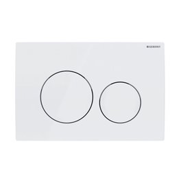 Zestaw podtynkowy stelaż GEBERIT DUOFIX + miska LUMA-WH-RIM-03 + przycisk DELTA 20 biały