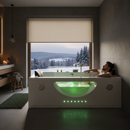 Wanna z hydromasażem prostokątna Levante 659 180x90 cm