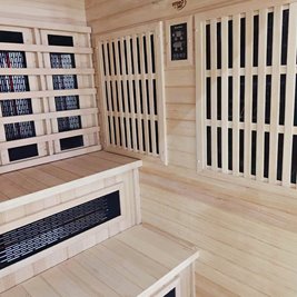 Sauna Combo na podczerwień + fińska 6-osobowa 200x160 cm Helsi2 8KW