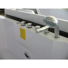 Wanna z hydromasażem asymetryczna Carmen 631 P 180x120