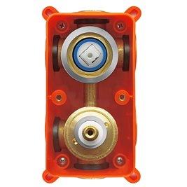 Chromowany zestaw wannowy prysznicowy podtynkowy Lungo Rea