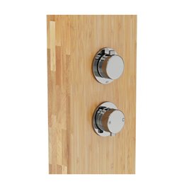 Panel natryskowy bambusowy chrom bateria mieszacz B-231 Bali Corsan zdjęcie 4