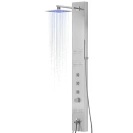 Panel prysznicowy z wylewką Neo Led Corsan bateria termostat