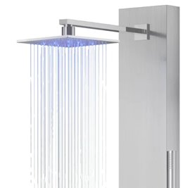 Panel prysznicowy z wylewką Neo Led Corsan bateria termostat zdjęcie 2