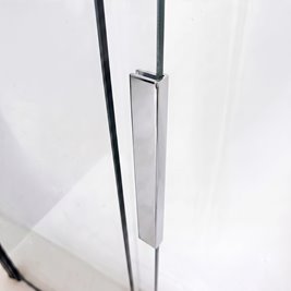 Parawan wannowy rozsuwany chrom 120 cm Dario Rea zdjęcie 8