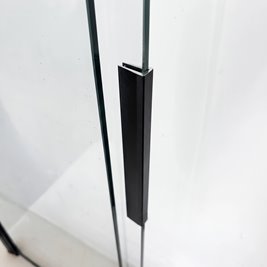 Parawan wannowy rozsuwany czarny 100 cm Dario Rea zdjęcie 9
