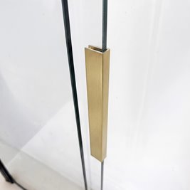 Parawan wannowy rozsuwany złoty szczotkowany 120 cm Dario Rea zdjęcie 9