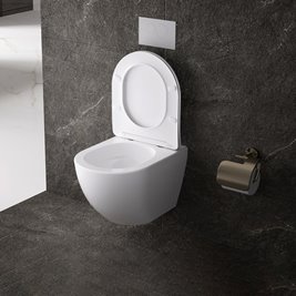 Biała miska wc wisząca Rimless NERO-WH-03 Tornado Hydrosan