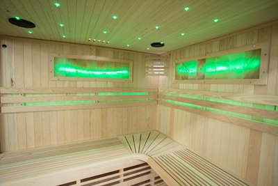 Sauna sucha fińska piec 6 KW Harvia BC60 + kamień solny 180X160X200CM MO-EA4-II Mazur