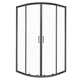 Kabina prysznicowa czarny profil 80x80x170 cm Aruba GL BL Kerra