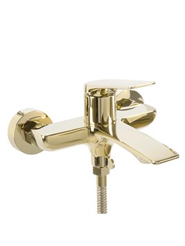 Złota bateria wannowa Avalon Rea